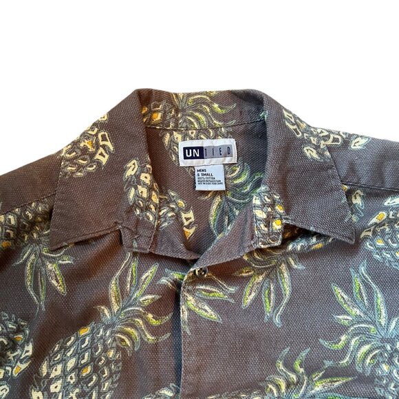 Vintage Pineapple Button Up Single Stitch Tee Shirt S - Picture 5 of 6